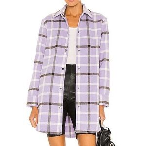NWTS BB Dakota - Plaid Eldridge Jacket In Lavender - Small